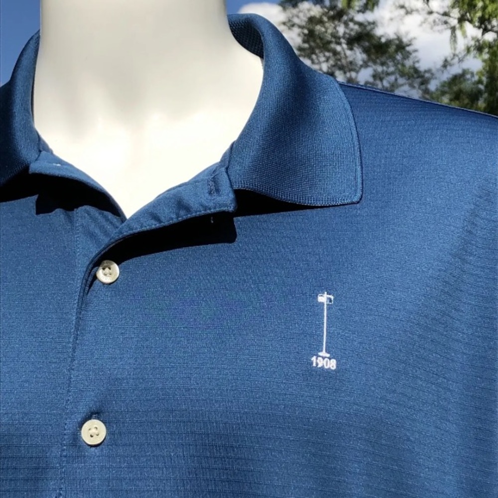 Greg Norman Mens 2XL Golf Polo Shirt Play Dry ML75 Tech Performance Blue - Picture 2 of 9
